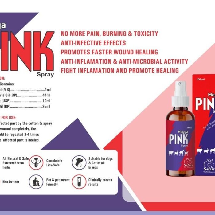 MEGA PINK SPRAY (HIGH QUALITY WOUND SPRAY)