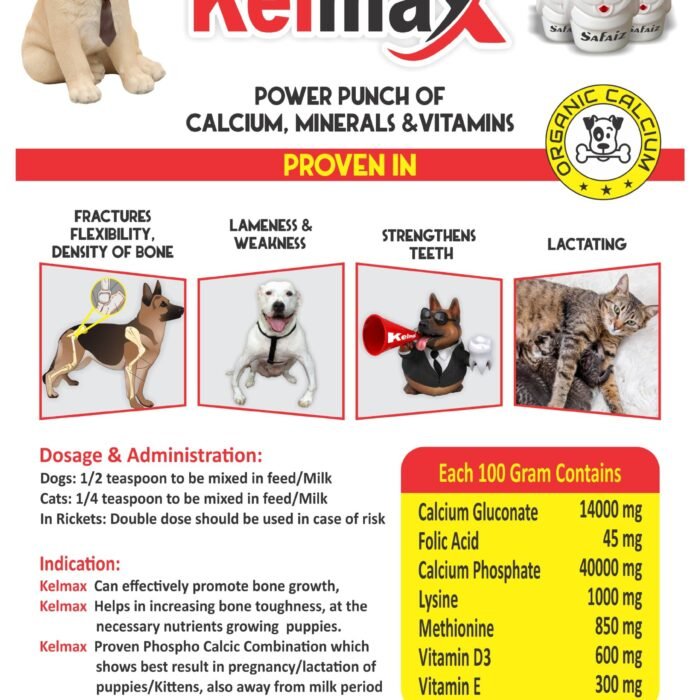 KELMAX (HIGH QUALITY CALCIUM, MINERALS & VITAMINS POWDER) FOR DOGS